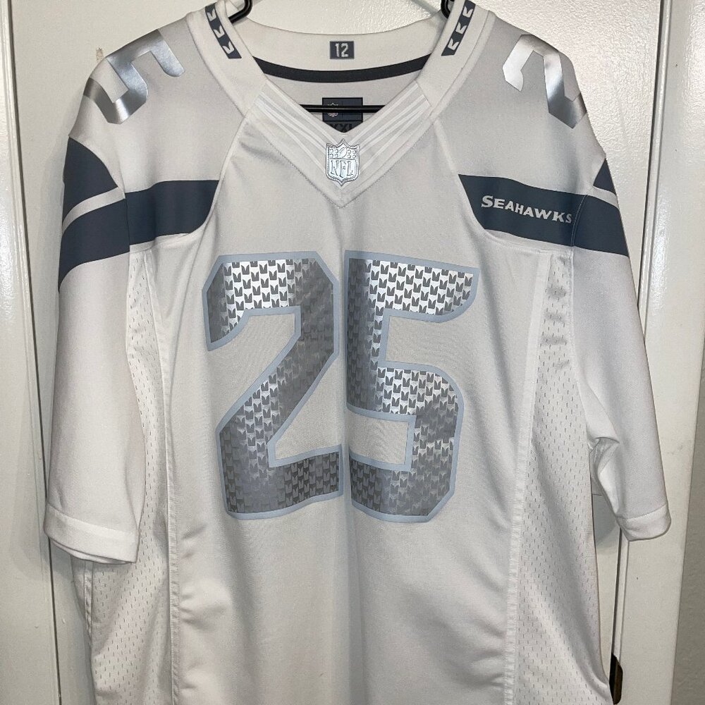 Seattle Seahawks Richard Sherman Jersey- Platnum Edition